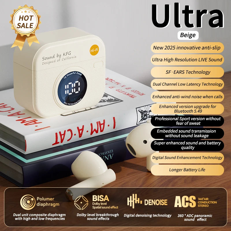 Fone Bluetooth Retro Earbuds