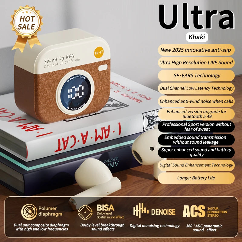 Fone Bluetooth Retro Earbuds