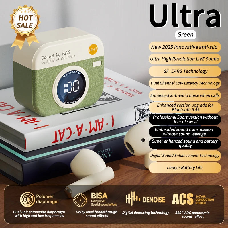 Fone Bluetooth Retro Earbuds